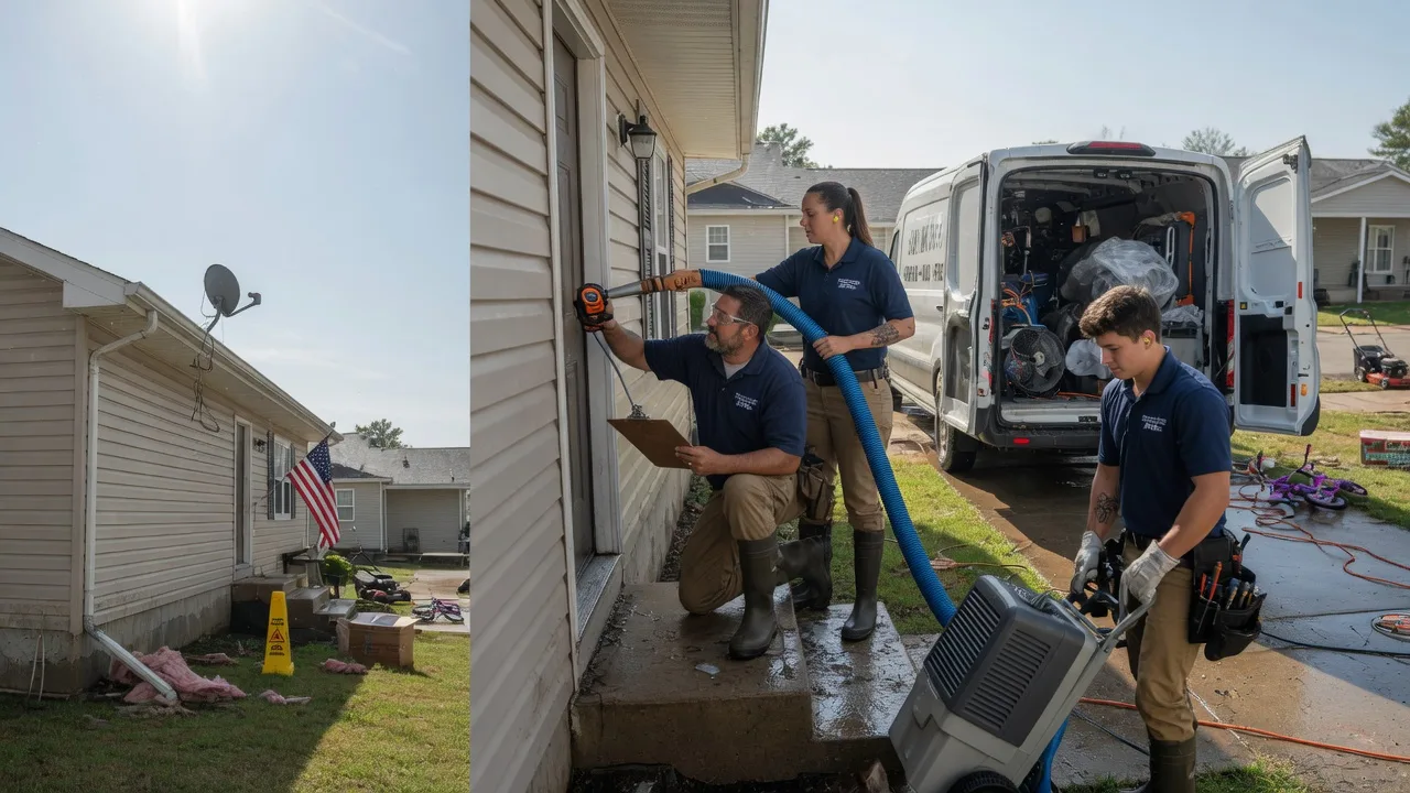 Ceiling Water Damage Restoration in Newcastle, OK near me